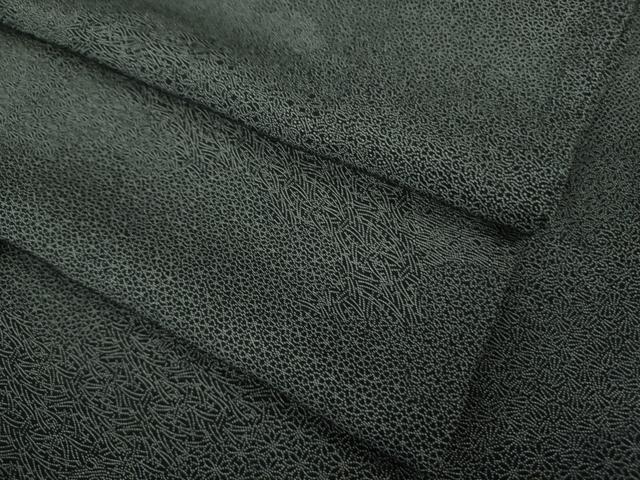 平和屋着物●極上　江戸小紋　雲取り寄せ小紋柄　黒&times;白　逸品　DZAB5661kh6｜平和屋