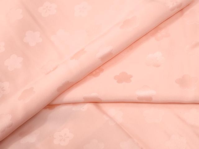長閑やかさ屋御召しもの●長襦袢 無双仕立てもの 梅地紋 虹色 半衿刺しゅう 正絹 珠玉 CABE2589yc