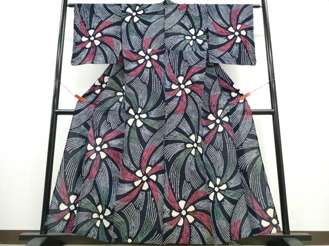 平和屋着物&there4;夏物 浴衣 有松鳴海絞り 吉祥花文 綿 逸品 CABE8892ng｜平和屋