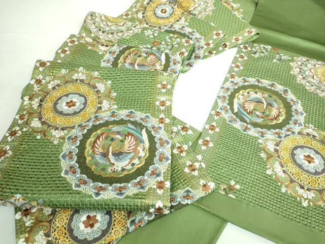 【未使用】極上・工芸品レベル　総刺繍　袋帯　正倉院花文　金銀糸　パステルカラー 未使用】極上・工芸品レベル総刺繍袋帯正倉院花文金銀糸パステルカラー