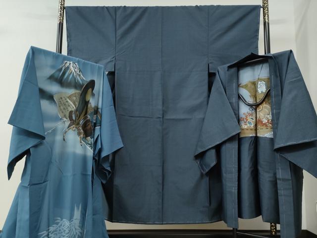 長閑やかさ屋お召しもの●成人男性 発祥地大島紬 合奏団・長襦袢仕掛ける 80亀甲 総端っこ 正絹 珠玉 未当て嵌める CABE2746yc