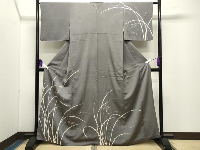 平和屋着物●訪問着 駒刺繍 草木文 金彩 西武百貨店扱い 正絹 逸品 CABG4513gh|平和屋