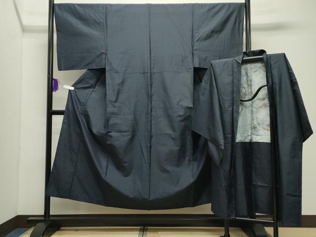 長閑やかさ屋お召しもの●成人男性 発祥地大島紬 合奏団 80亀甲 総端っこ 正絹 珠玉 CABD9089gh