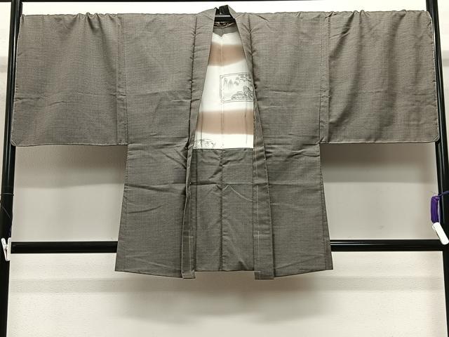 平和屋着物&infin;男性　羽織　本場大島紬　100亀甲　総詰め　正絹　逸品　未使用　CABE4895ua｜平和屋