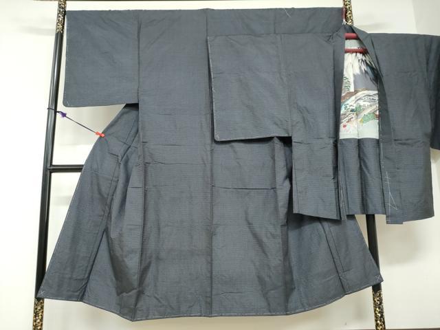 長閑やかさ屋御召しもの●成人男性 発祥地染大島紬 合奏団 100亀甲 総端っこ 正絹 珠玉 未当て嵌める DABD9152ud