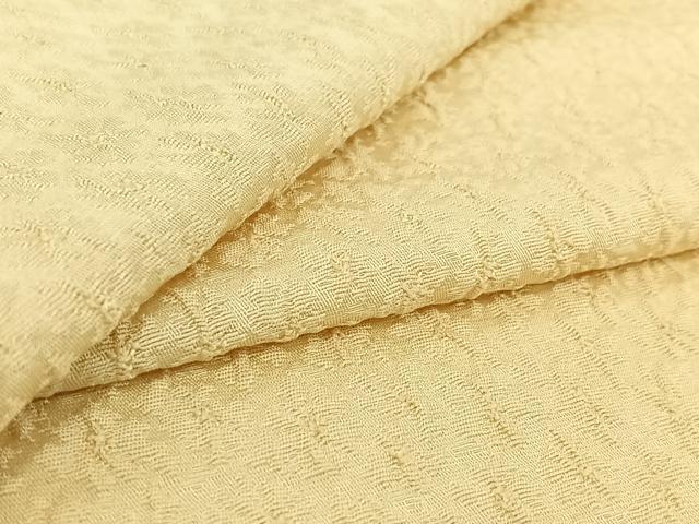 長閑やかさ屋御召しもの▽飛び切りな色無地 単衣 ひな鳥色 正絹 珠玉 AABH2320jh