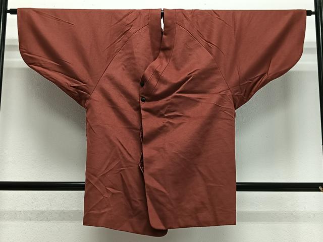 平和屋着物&infin;和装コート　ベロア　赤錆色　CABE4843ua｜平和屋