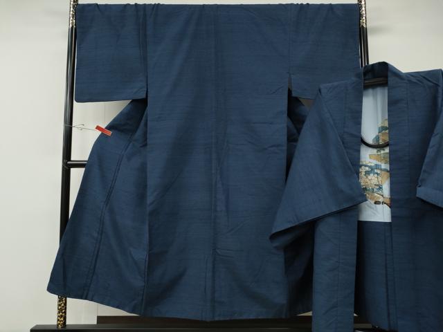 長閑やかさ屋御召しもの●成人男性 紬 合奏団 霞文 正絹 珠玉 CABE7100ut
