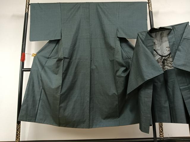 長閑やかさ屋お召しもの●成人男性 発祥地大島紬 合奏団 100亀甲 総端っこ 正絹 珠玉 AABH0882fy