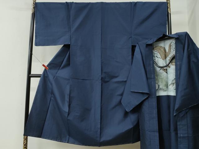 長閑やかさ屋お召しもの●成人男性 発祥地大島紬 合奏団 透かし彫り 羽裏：鷹 正絹 珠玉 未当て嵌める CABE2601yc