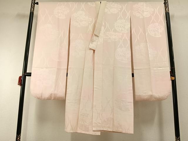長閑やかさ屋御召しもの●振袖用長襦袢 袷 被子植物地紋 正絹 珠玉 AABH0742fy