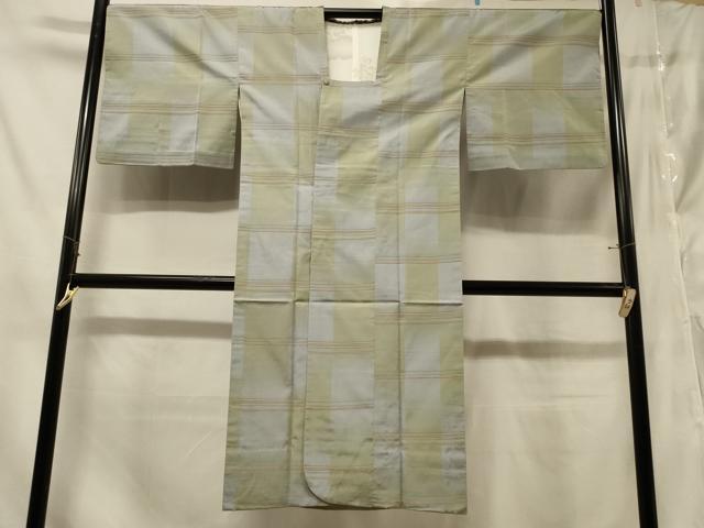 長閑やかさ屋御召しもの＃道行厚地の外套 雨厚地の外套 単衣 横段透かし彫り文 ロング丈 正絹 珠玉 CABE5525インチ