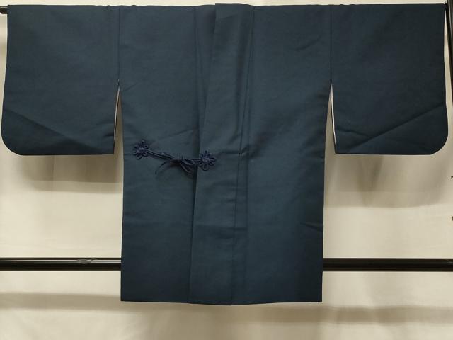 平和屋着物＃道中着　霞文　藍鉄色　正絹　逸品　CABE5549in｜平和屋
