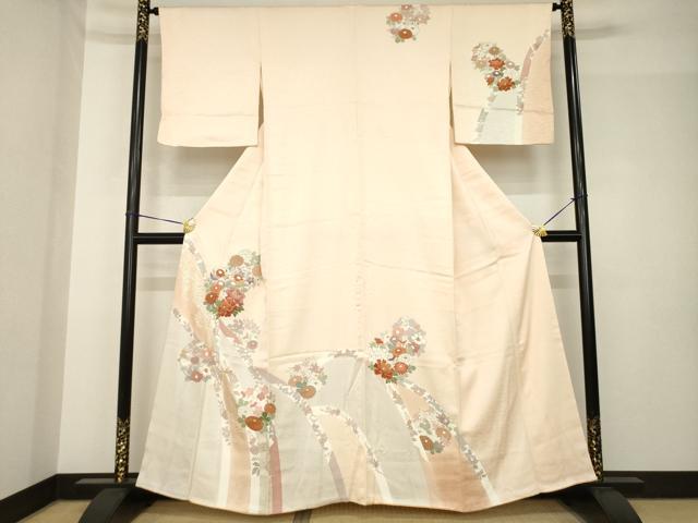 平和屋着物●訪問着 友禅 花丸文 大丸扱い 正絹 逸品 AABH5805ck|平和屋