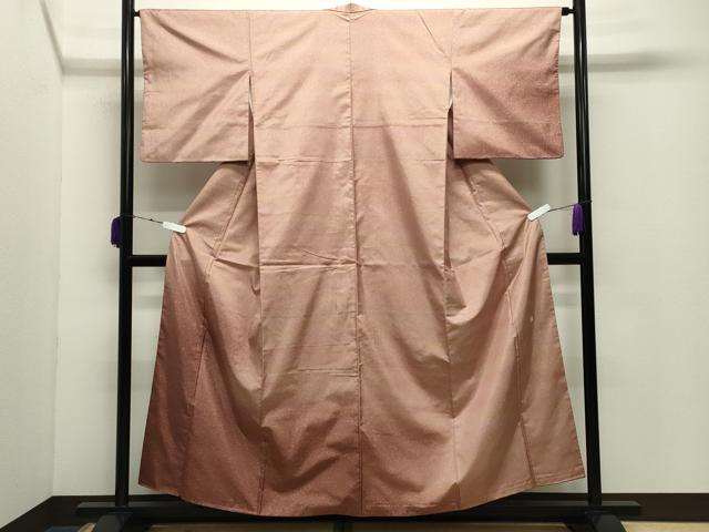 長閑やかさ屋御召しもの●短い訪問着 発祥地染大島紬 絵描き物 霞文 正絹 珠玉 CABD9133gh