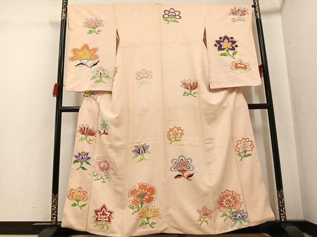 平和屋着物●訪問着　手描き　草花文　金彩　正絹　逸品　AABH0407ph｜平和屋 24,050円