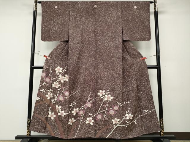 平和屋着物●豪華色留袖 枝花文 金彩 正絹 逸品 CABD7591ut