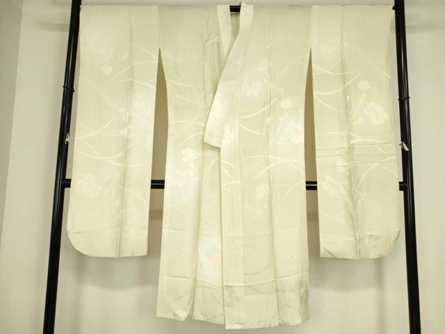 平和屋着物●振袖用長襦袢　無双仕立て　舞花文　暈し染め　正絹　逸品　DABC3573az｜平和屋