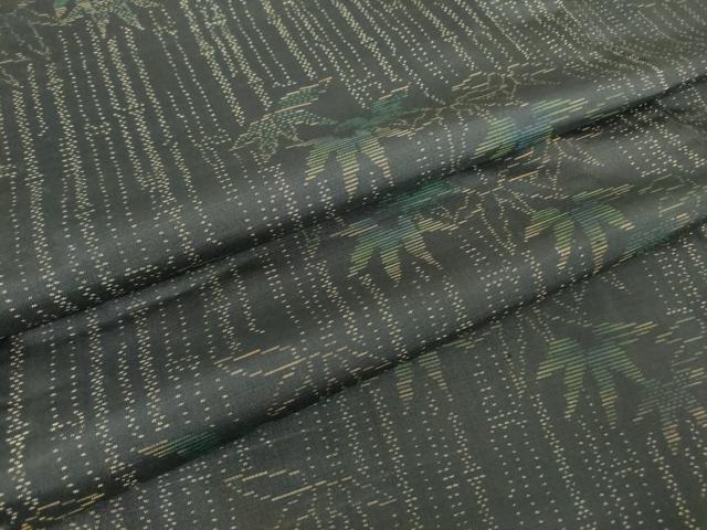 平和屋着物●本場大島紬 笹竹文 正絹 逸品 DABC3628az
