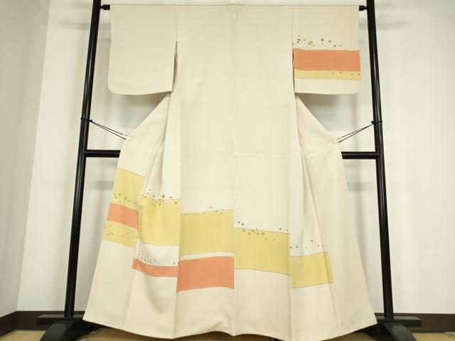 平和屋着物●訪問着　箔散らし　金彩　正絹　逸品　DABC3645az｜平和屋