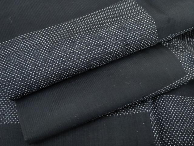 平和屋着物●本場大島紬 一元絣 横段文 正絹 逸品 AABG7862cs