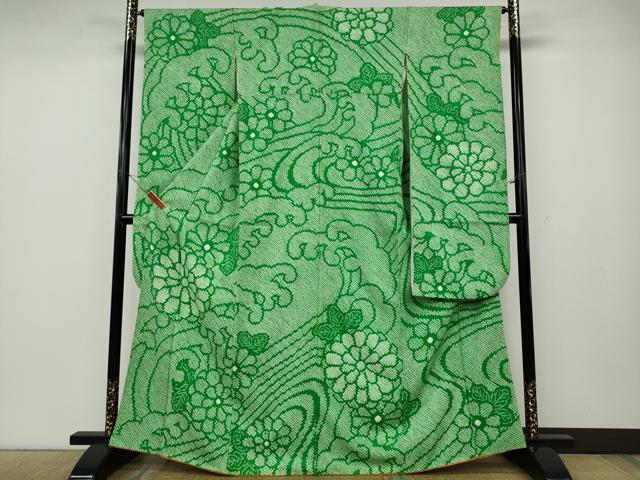 平和屋着物●豪華振袖 総絞り 立波舞花文 正絹 逸品 CABD7565ut|平和屋