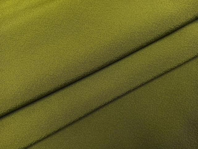 平和屋着物●上質な色無地 国防色 京都きもの友禅扱い 正絹 逸品 AABG8483ph