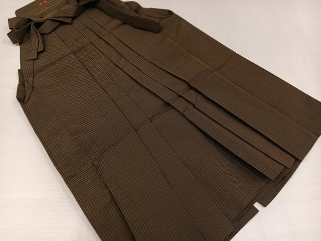 平和屋着物●男性　馬乗り袴　縞　正絹　逸品　AABG8505ph｜平和屋