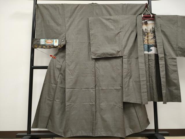 長閑やかさ屋御召しもの●御前上等 成人男性 発祥地大島紬 合奏団 100亀甲 総端っこ 中川布切れ謹製 証紙付き添い人 珠玉 未当て嵌める CYAA4845s6