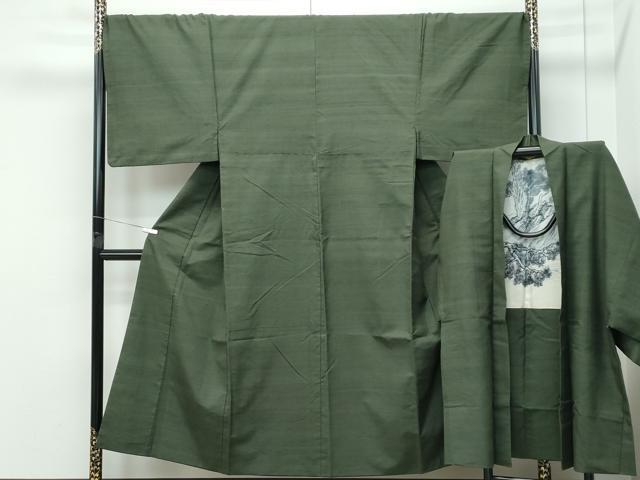 長閑やかさ屋御召しもの●御前上等 成人男性 紬 合奏団 霞文 珠玉 CZAA5443s6