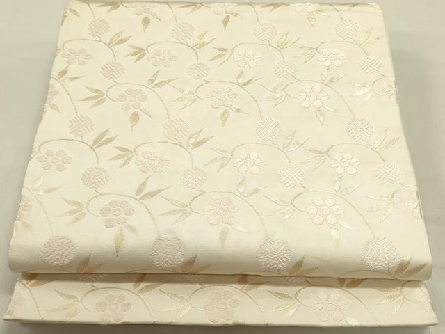 長閑やかさ屋御召しもの●六通柄袋帯 唐織 呼びもの裂 金糸 正絹 珠玉 DABD0813op