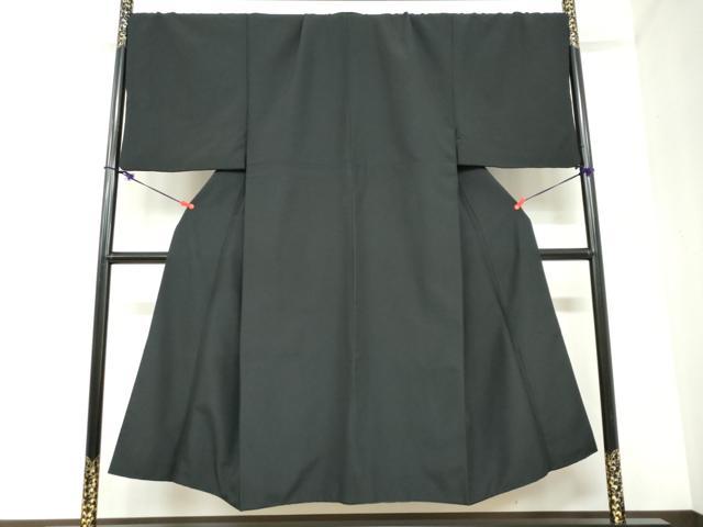 長閑やかさ屋御召しもの●成人男性 色無地 黒いこと キングサイズ 洗える御召しもの DABC2422ud