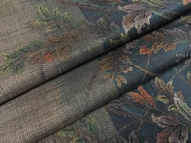 平和屋着物●本場大島紬　カタス9マルキ　草花文　正絹　逸品　AABH3077ph｜平和屋 27,690円