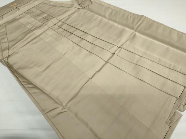 長閑やかさ屋御召しもの●成人男性 乗馬者袴 白橡色 正絹 珠玉 DABC2999ud