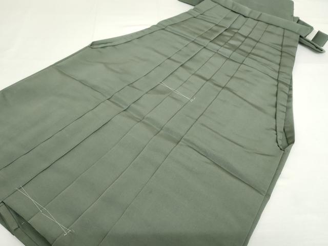 長閑やかさ屋御召しもの●成人男性 乗馬者袴 色無地 水浅葱色 正絹 珠玉 未当て嵌める AABH3719cs