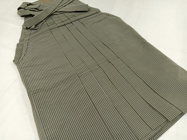 長閑やかさ屋御召しもの●成人男性 行灯袴 縞 正絹 珠玉 AABH5368ph