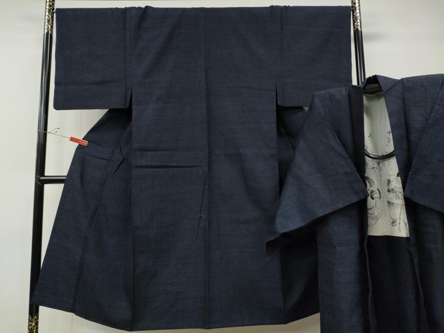 長閑やかさ屋御召しもの●成人男性 結城紬 合奏団 杢 正絹 珠玉 CABE7189ut