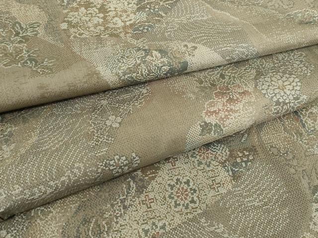 平和屋着物●本場大島紬　9マルキ　正倉院花文　さが美扱い　正絹　逸品　DABE4039az｜平和屋