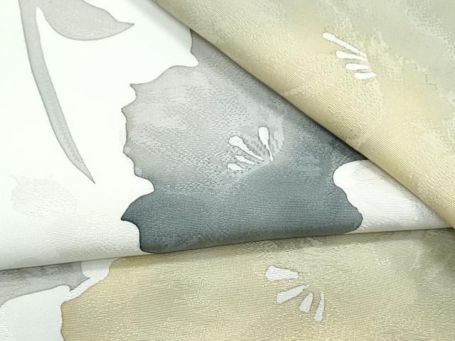 平和屋着物●上質な小紋　地紋起こし　草葉文　正絹　逸品　CABH3984th｜平和屋