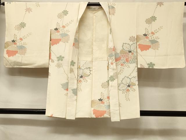 平和屋着物#羽織 寿光織 吉祥草花文 金銀糸 正絹 逸品 未使用 CABF1295in|平和屋