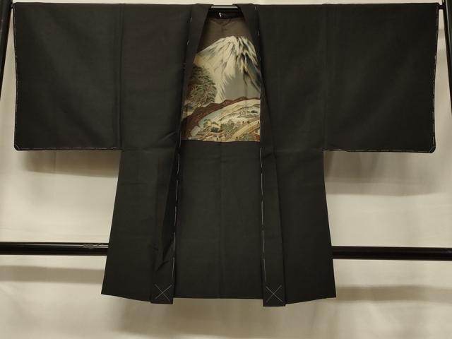 平和屋着物＃男性　羽織　紬地　黒地　正絹　逸品　未使用　CABF1342in｜平和屋 23,400円