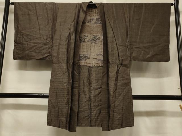平和屋着物＃男性　本場大島紬　長羽織　絣文様　正絹　逸品　CABF1348in｜平和屋 20,800円