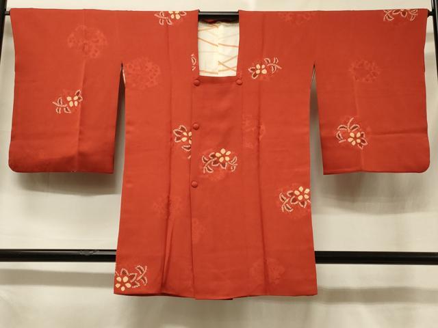 平和屋着物＃道行コート　草花文　正絹　逸品　CABF1355in｜平和屋