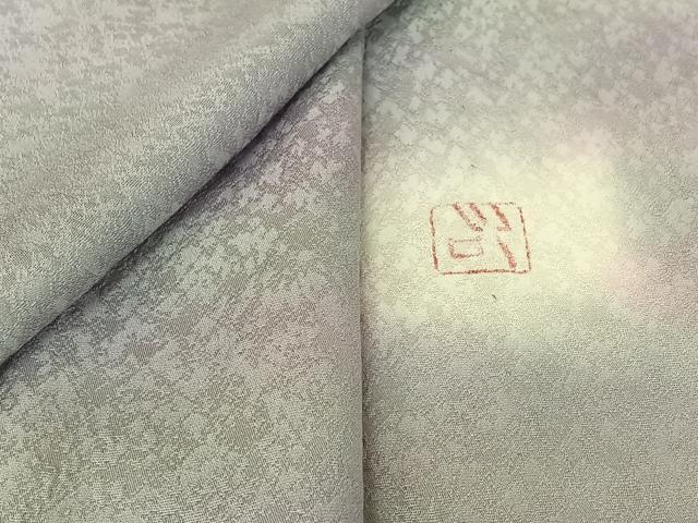 長閑やかさ屋御召しもの▽飛び切りな小紋 単衣 絵描き物 霞文 暈し染め 正絹 珠玉 AABI4566jh