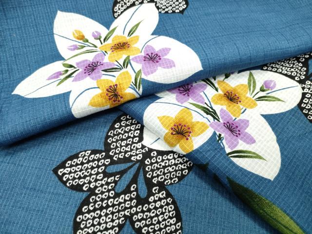 平和屋着物&there4;夏物 綿紅梅 浴衣 桔梗 綿 逸品 CABD9526gh｜平和屋