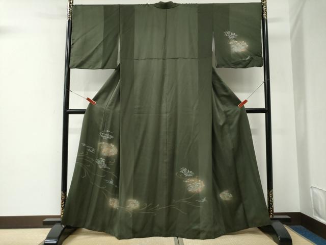 平和屋着物●訪問着　竹屋町刺繍　風景文　蛍暈し　金糸　正絹　逸品　CABE3134yc｜平和屋 27,885円