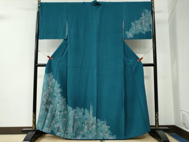 平和屋着物●訪問着 草花文 正絹 逸品 CABE3173yc|平和屋