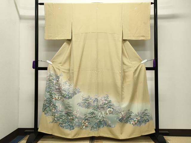 平和屋着物●豪華色留袖　作家物　風景松竹梅文　暈し染め　正絹　逸品　CABD9268gh｜平和屋
