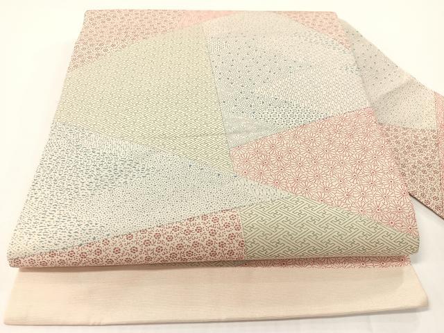 長閑やかさ屋御召しもの●全通柄 九寸名古屋帯 寄せ小紋柄 正絹 珠玉 CABG1619vp