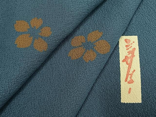 平和屋着物●世界的人形師　辻村寿三郎　ジュサブロー　小紋　舞桜文　正絹　逸品　AABH4698fy｜平和屋